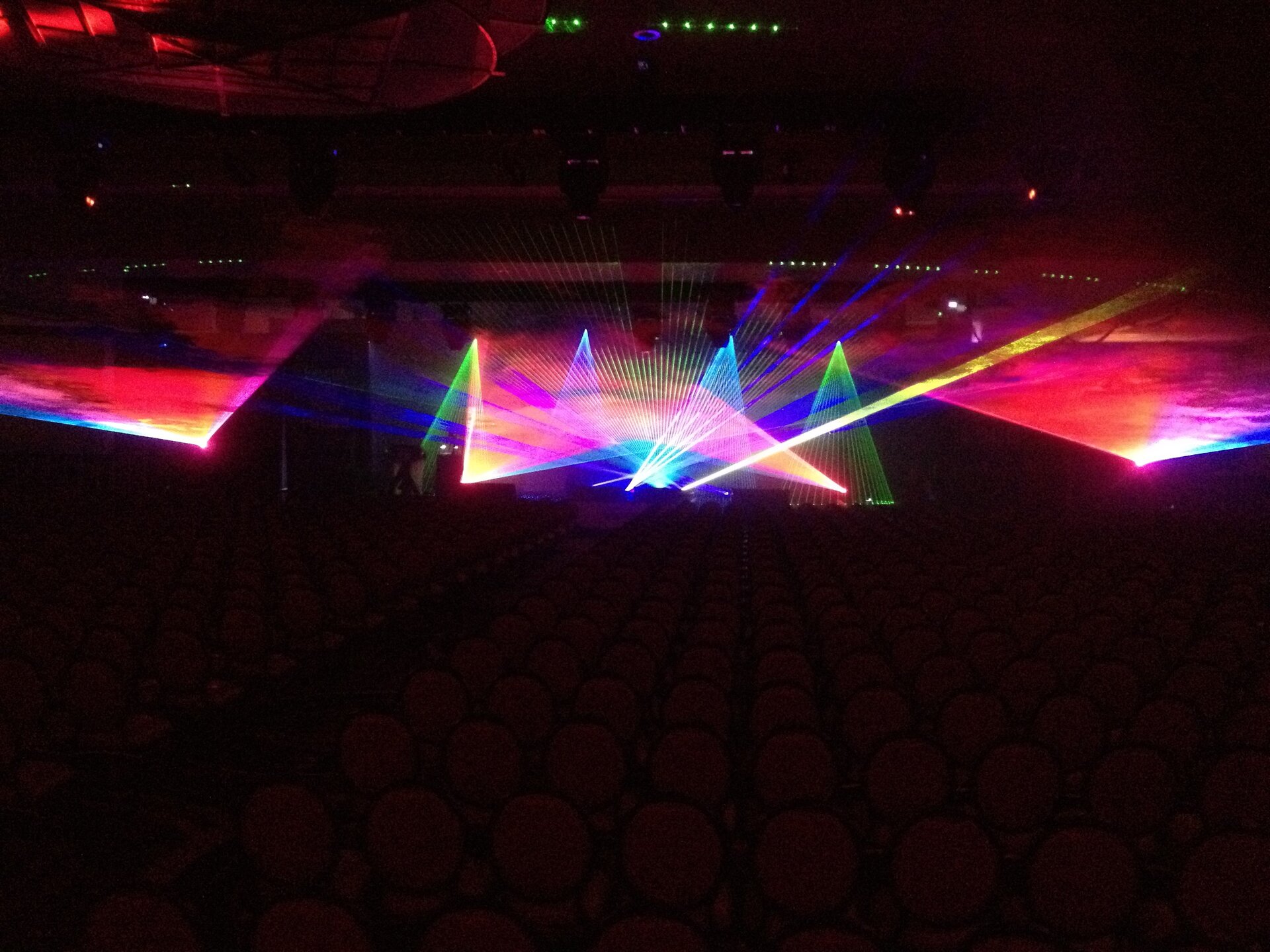 Stage laser setup