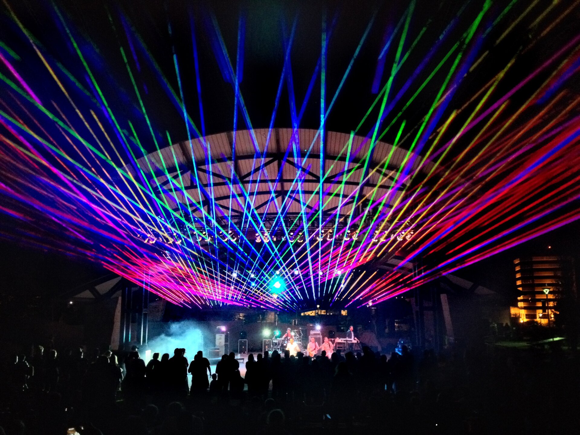 Laser show production