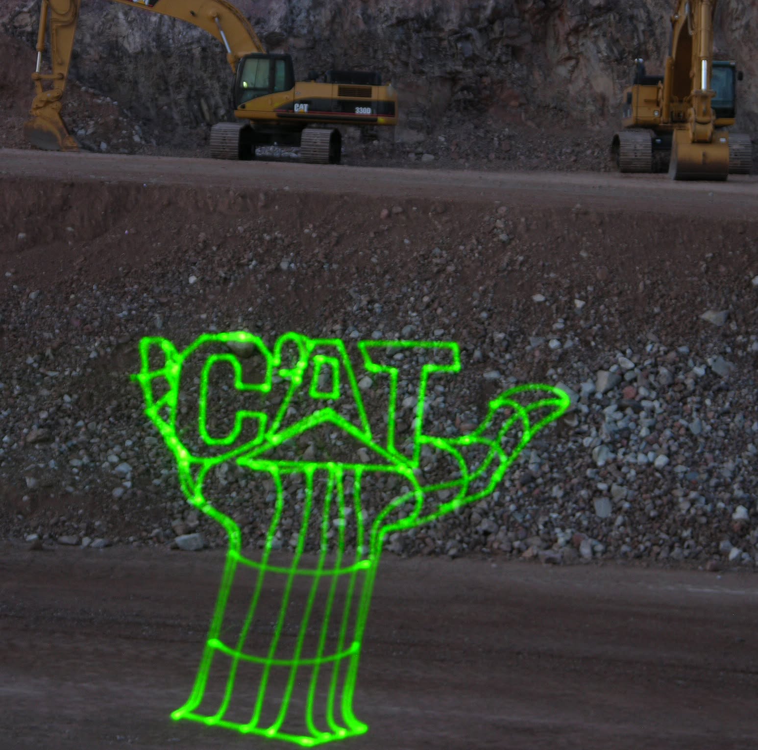 CAT branded event lighting