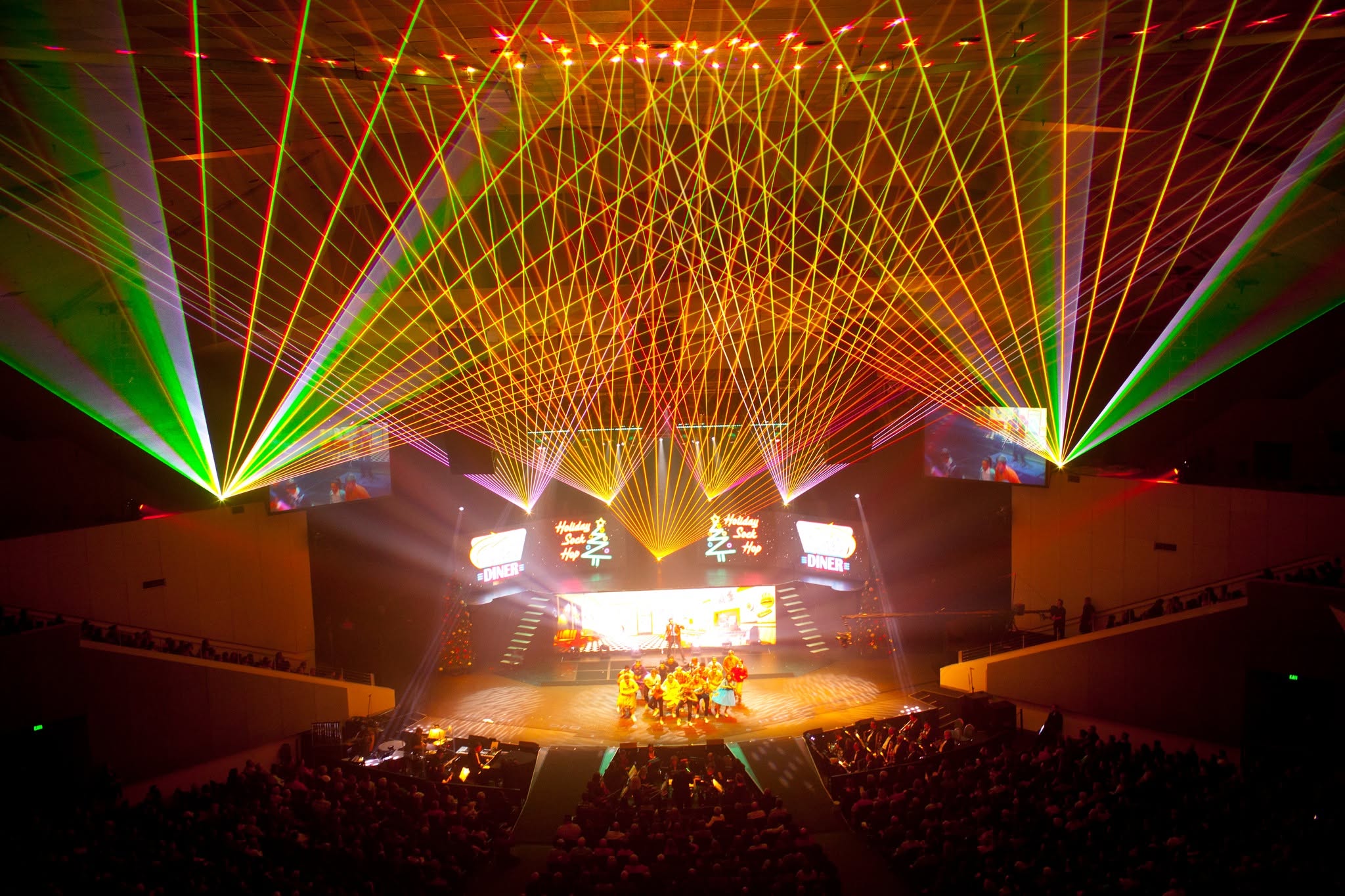 Holiday laser show
