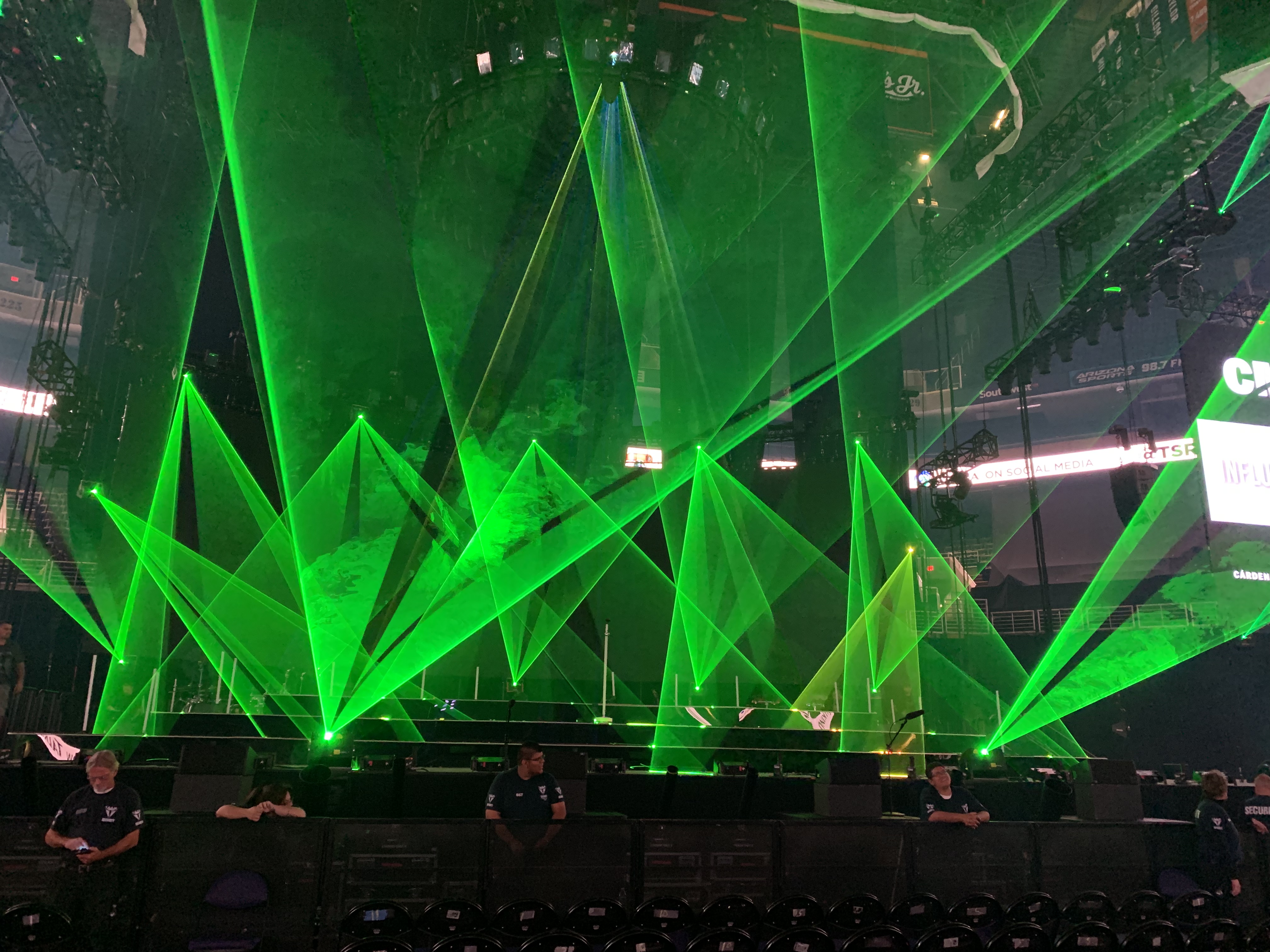 Laser equipment and show setup