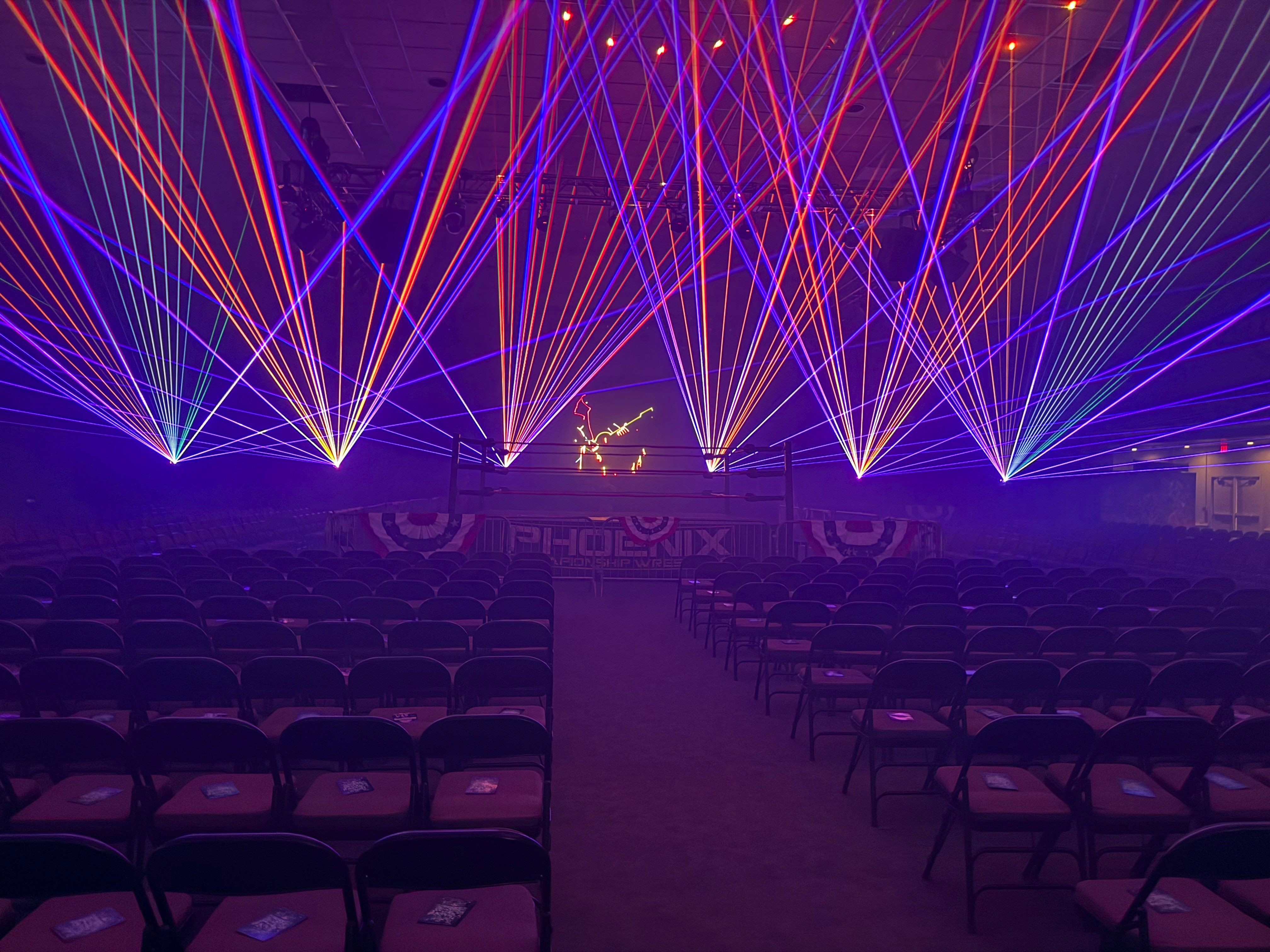 Laser show production detail